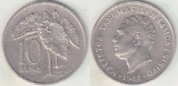 1988 Samoa 10 Sene A008139